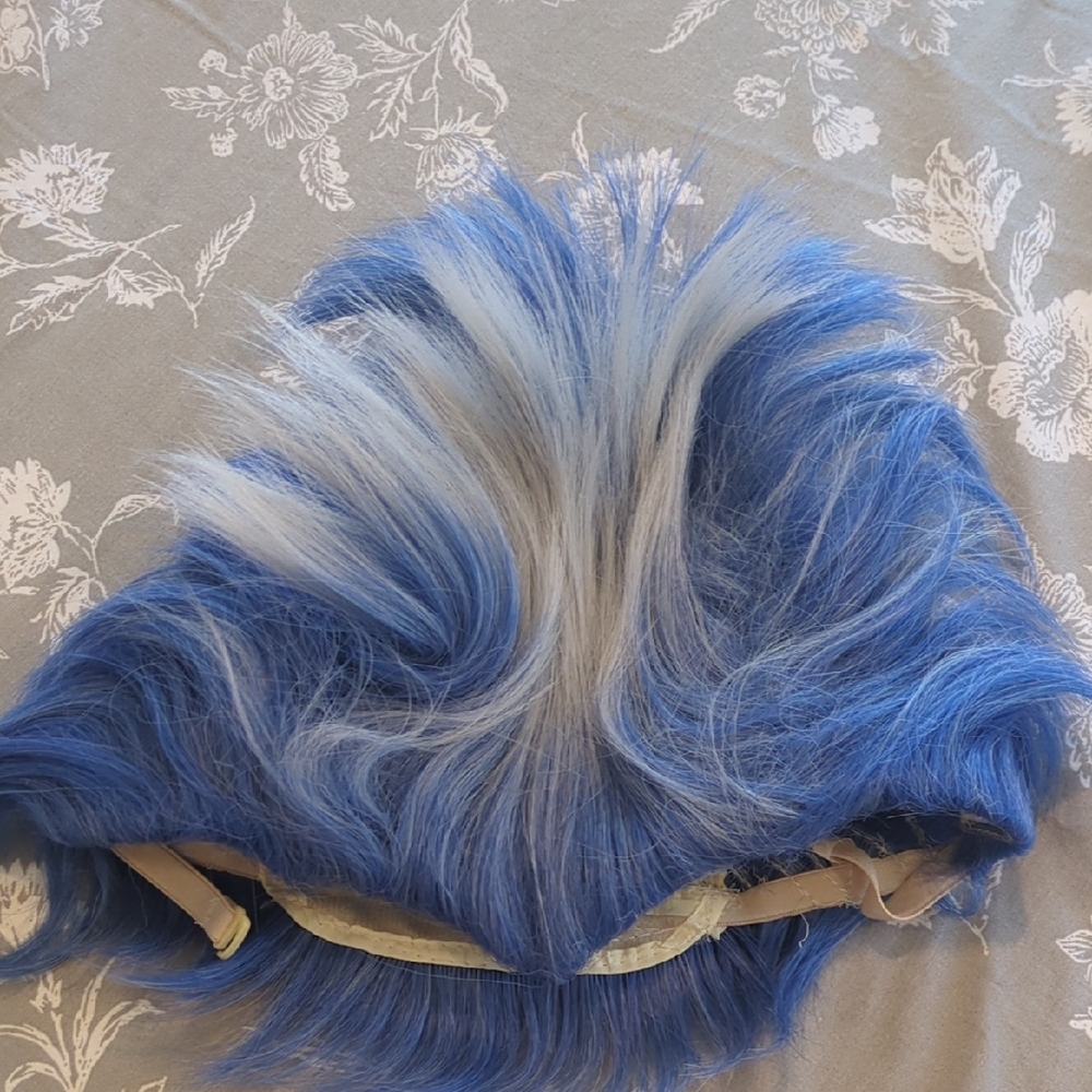 ✨ Blue and Gray Women's Hair Wig Hades
